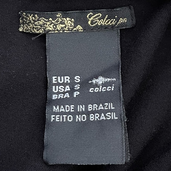 Colcci Women's Black One Shoulder Beaded Cocktail Dress Size Small - Picture 6 of 8